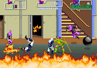 Teenage Mutant Hero Turtles (UK 2 Players, set 2) Screenshot 1